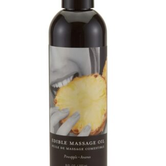Earthly Body Edible Massage Oil - 8 oz - Pineapple
