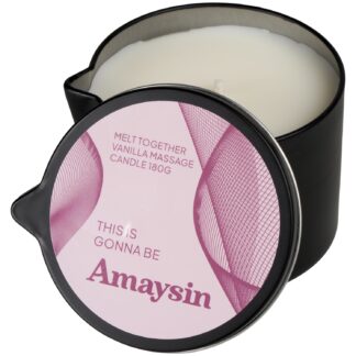 Amaysin Melt Together Vanilla Massage Candle 180 g - White